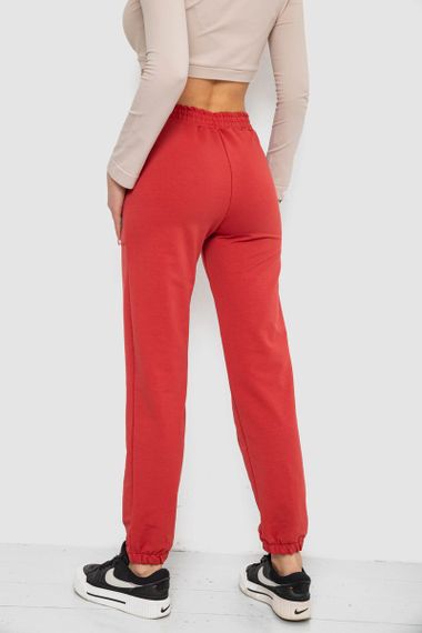 Спортивні штани жіночі, колір темно-кораловий, 247R4670 | Зображення 3
