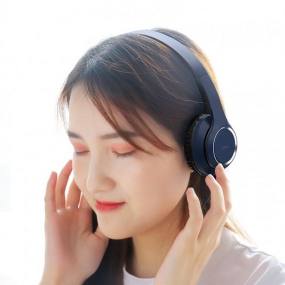 Наушники Bluetooth Hoco W28 Blue | Зображення 2