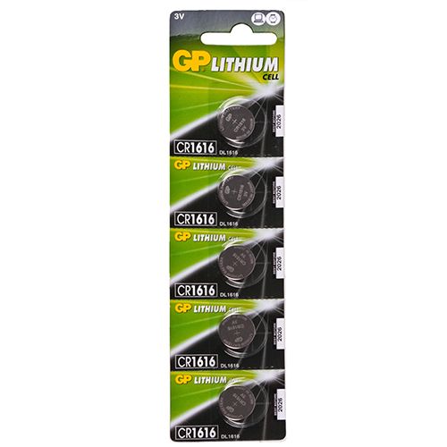 Батарейка GP дискова Lithium Button Cell 3.0V CR1616-2CPU5 літієві