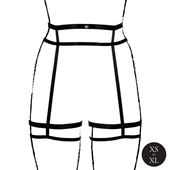 Гартери Double Strap Garter Belt with Adjustable Sliders sexstyle | Зображення 3