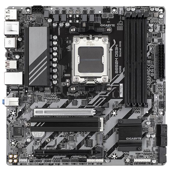 Материнская плата GIGABYTE B850M DS3H sAM5 B850 4xDDR5 M.2 HDMI DP mATX B850M_DS3H