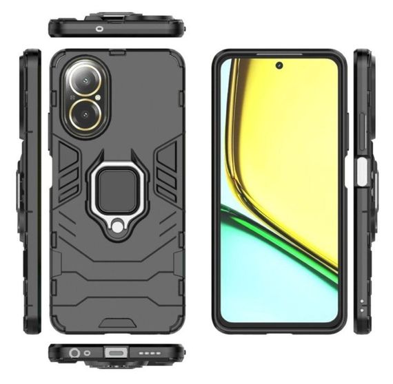 Чехол бампер Primolux Ring Armor для Realme C67 4G - Black | Зображення 5