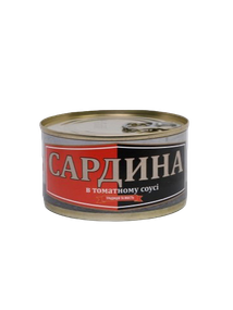 Сардина в томатном соусе Рыбацкая Артель 230 г
