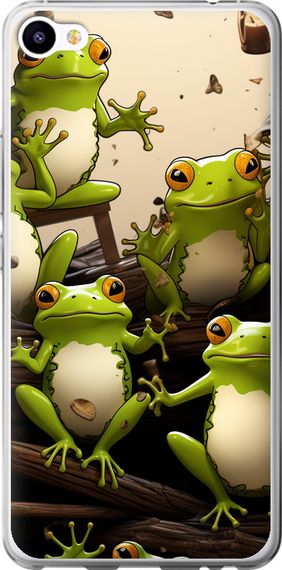 Чехол на Meizu M3x Жабки "5656u-633-17620"