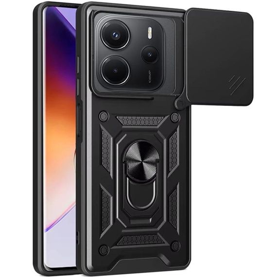 Чохол Ummi Camshield Serge Ring для Xiaomi Redmi Note 14 4G (Int. version) Чорний / Black