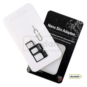 Адаптер перехідник для Sim-карти (Nano, Micro Sim + скріпка) 3в1 - CARPRIE