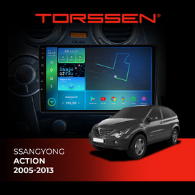 Штатна магнітола Torssen SsangYong Action 05-13 FL9 4+64Gb 4G Carplay DSP