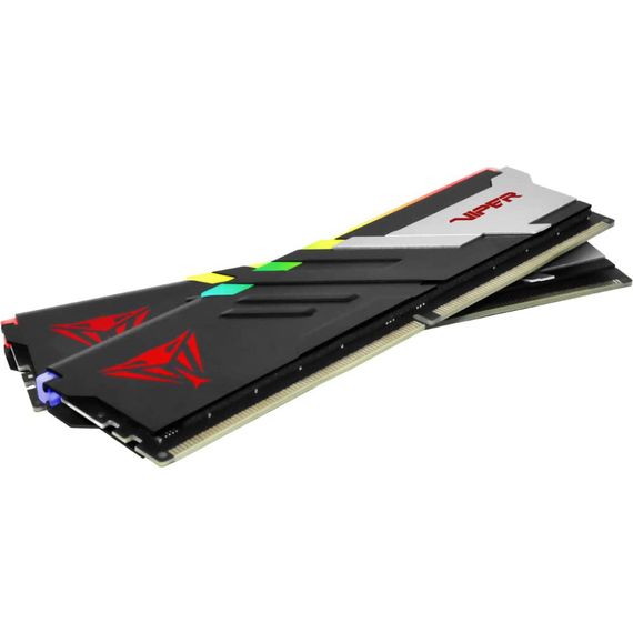 Модуль пам'яті для комп'ютера DDR5 32GB (2x16GB) 6000 MHz Viper Venom RGB Patriot (PVVR532G600C36K) | Зображення 1