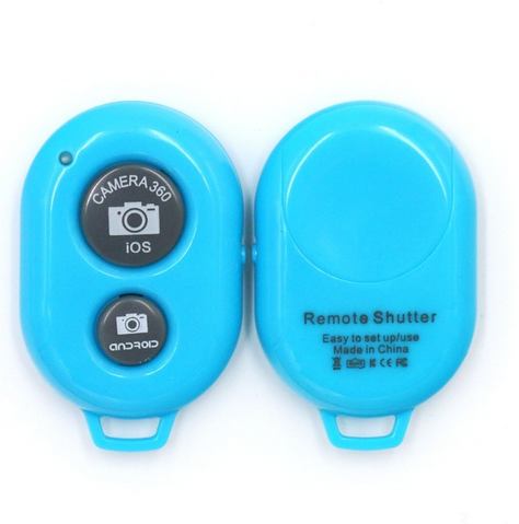 Selfie Bluetooth пульт для смартфона - Blue + CR2032 | Зображення 1