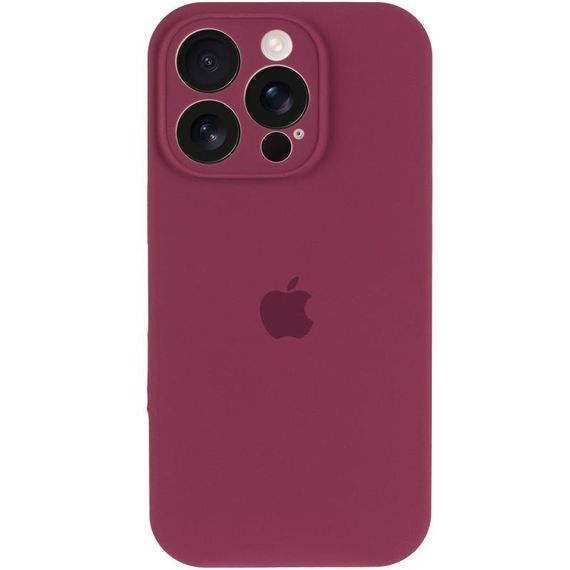 Чохол Silicone Case Full Camera Protective (AA) для Apple iPhone 14 Pro Max (6.7") Бордовий / Plum | Зображення 1