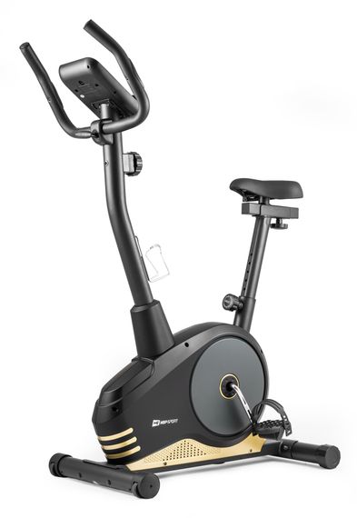 Велотренажер Hop-Sport HS-2080 Spark черно-золотистый (2020) | Зображення 1