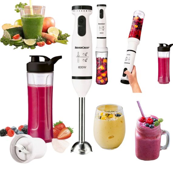 Ручний блендер SilverCrest SSSM 600 A1 з чашею To-Go, 600 Вт