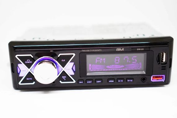 Автомагнітола Boschmann BM-18 ISO з Bluetooth, RGB підсвіткою, 4x100W, MP3+FM+2xUSB+microSD+AUX з пультом ДУ (46444-BM-18_396) | Зображення 6
