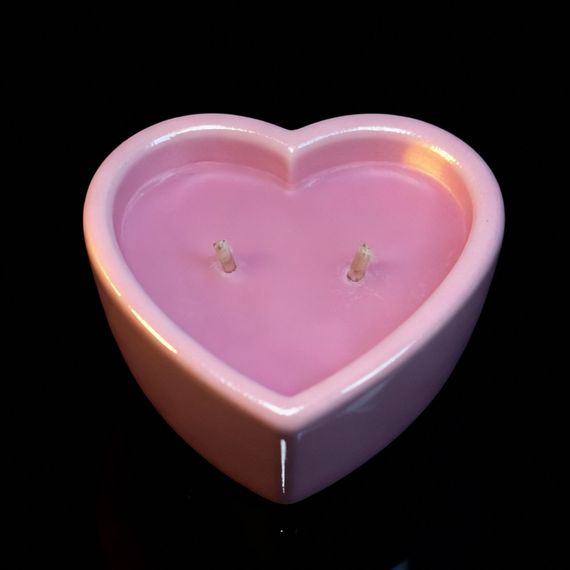 Масажна свічка з ароматом панкейка Candy Pancake у формі серця, 70 мл Sex Aura | Зображення 8