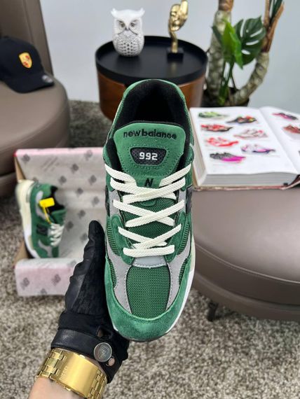 Чоловічі кросівки New 992 Green White Grey (топ якість) A4406 46 28.5 - 29 см | Зображення 4