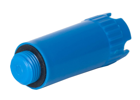 Заглушка пластикова 1/2" синя довга 30/300