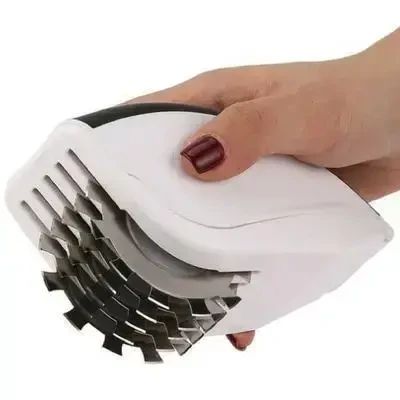 ОЧЕНКА! Ніж для нарізування 3 в 1 Rolling Mincer і Tenderizer з часниковим пресом овочерізка (Немає паковання 3009) | Зображення 5