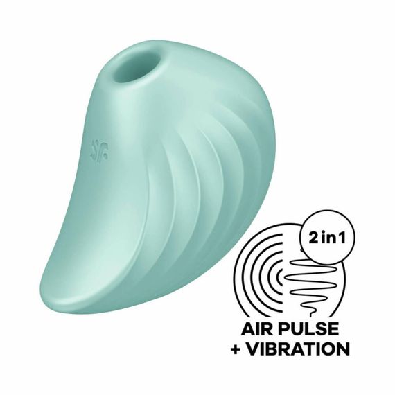 Вакуумный стимулятор клитора SATISFYER Pearl Diver, бирюзовый Sex Aura | Зображення 1