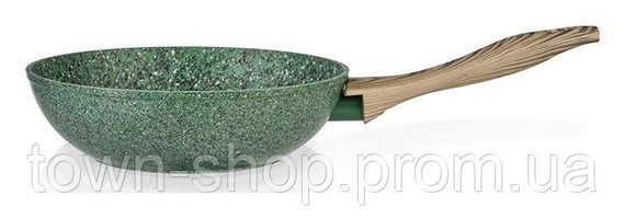 Сковорода-вок Fissman Malachite Ø24см с антипригарным покрытием EcoStone FN-AL-4314