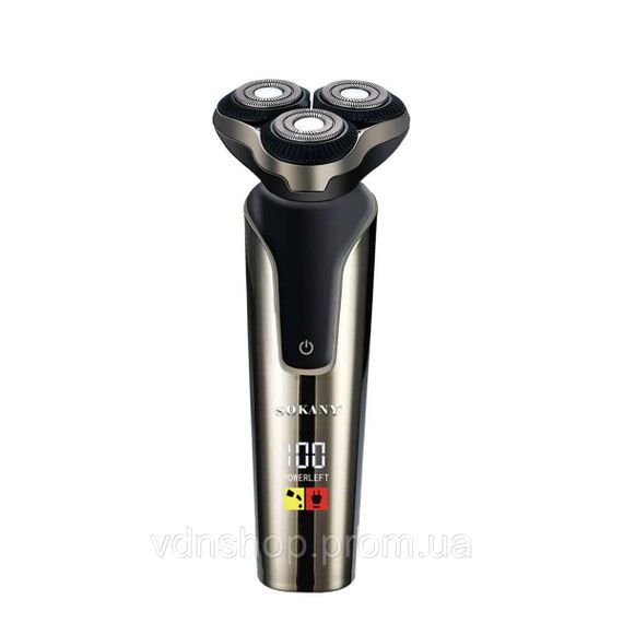 Електробритва акумуляторна 1200 mAh професійна портативна бритва для чоловіків Sokany SK-16040