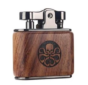 Бензиновая зажигалка Honest Scull - Nut Wood