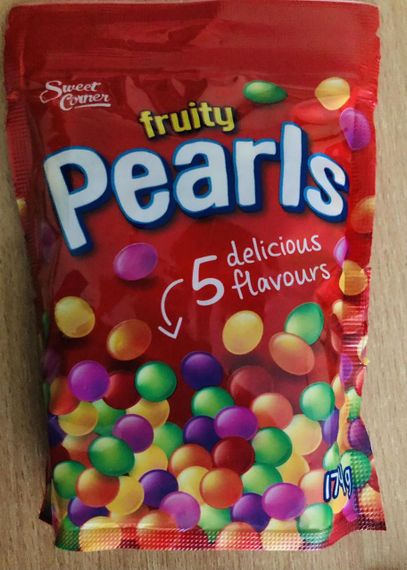 Драже фруктове цукерки жувальні (аналог Skittles) Pearls Fruity, 174 г, Німеччина, різнобарвні скітлс