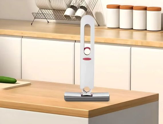 Портативная чудо мини швабра MINI MOP с автоотжимом, легкая, для уборки дома, авто | Зображення 4