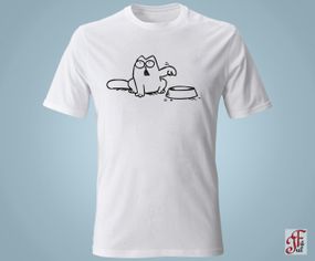 Футболка с принтом  SIMON`S CAT "Їжу сюди!" S