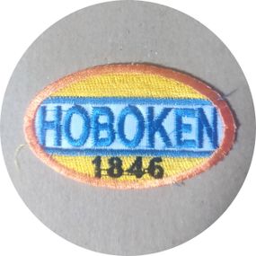 Нашивка на одежду (термо) Hoboken 1846 75*44 мм Жовтий