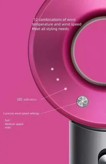 Профессиональный фен-стайлер A-602 с турбо режимом и ионизацией 3 скорости 1500Вт. | Зображення 4