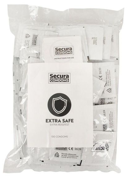 Презервативи міцні SECURA EXTRA SAFE 100 шт Sex Aura