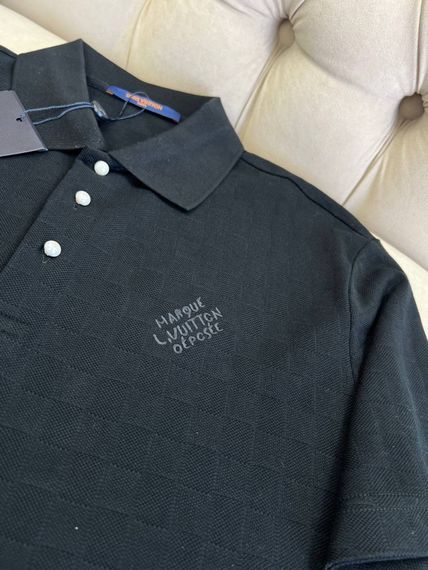 Сорочка поло Louis Vuitton Damier Signature Black f729 | Зображення 1