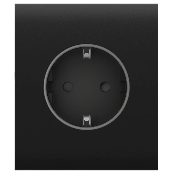 Ajax CenterCover (basic) [type F] Black Фронтальна панель - Розетки