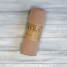 Простирадло 200х220+25 см трикотаж на гумці Коричневе