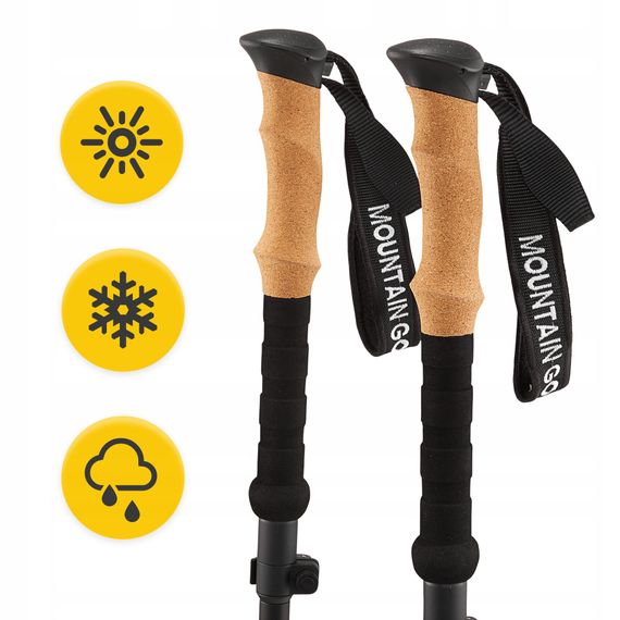 Трекінгові палиці Mountain Goat Active 38-130 см Black (P-5905973404679) | Зображення 8