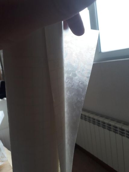 Плівка самоклейка Alkor 0,675х15 м вітражна водостійка біла паморозь | Зображення 1