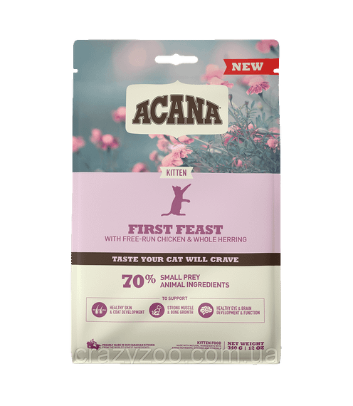 Сухий корм для котят Acana First Feast Kitten з циплям 340 г a71428