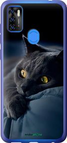 Чохол на ZTE Blade A7S 2020 Димчастий кіт "825u-2454-2448"