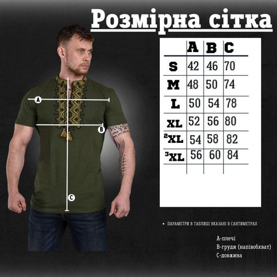 Вышиванка мужская Galychanа yellow ВТ6758 | Зображення 1