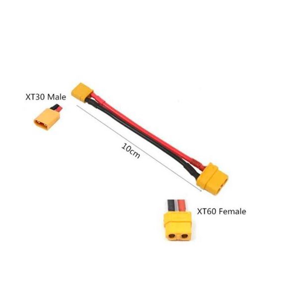 Перехідник конектора XT30  - XT60 Кабельний Адаптер XT30 Male - XT60 Female