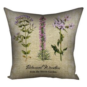 Подушка габардиновая c принтом Botanical wonders 50x50 (5P_BOT014)