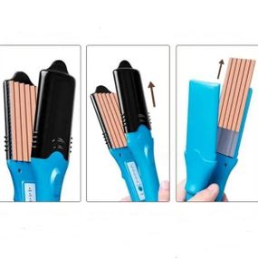 Щипці для випрямлення волосся з фігурними насадками + рукавичка Hair Style XL-619