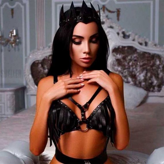 Лиф из кожаных ремешков Angels Passion | Зображення 2