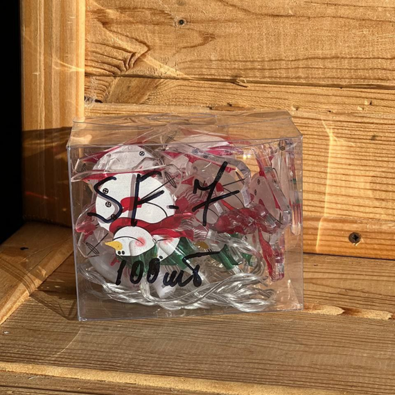 LED-гірлянда «Дід Морозик» музична 10 LED, USB-під'єднання, довжина 2,6 м, тепле біле та кольорове світло для ялинки та інтер'єру | Зображення 4