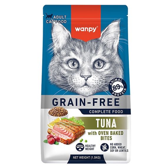 Сухий корм із тунцем для котів Wanpy Adult Cat GF Tuna, 1.5 кг