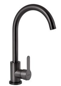 Змішувач для кухні Brinex Pure 015F U-образний Graphite BRIPUR015FGRP