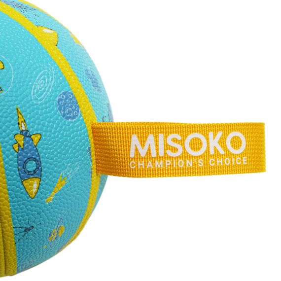 Іграшка для собак Misoko&Co Basketball Ball, 15 см, блакитний | Зображення 1