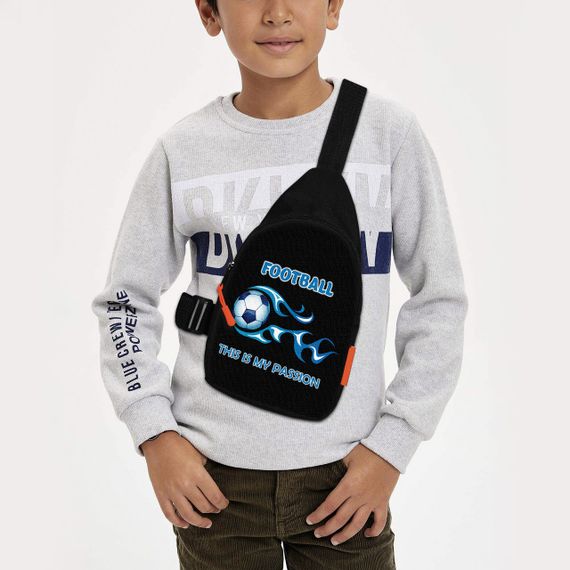 Сумка через плече дитяча Футбол 29х17 см сумка слінг для хлопчика (02234)