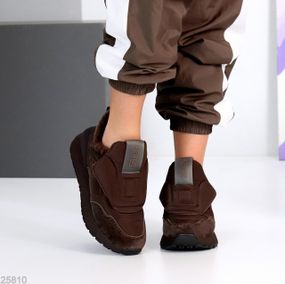Ультра модные шоколадные зимние кроссовки дутики лимитированная коллекция 39