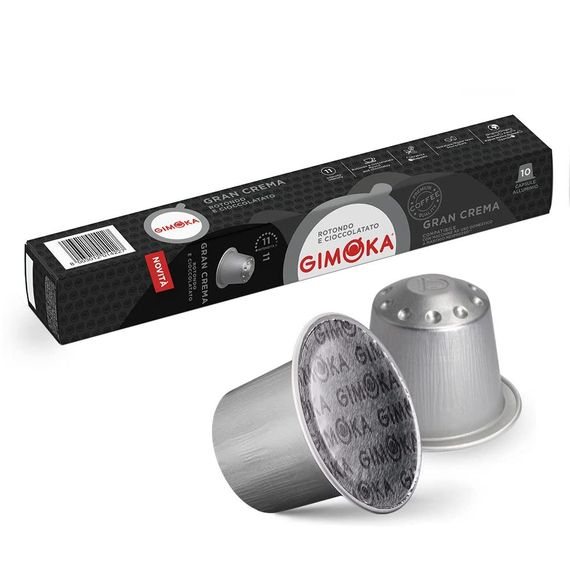 Поштучно кава в капсулах Gimoka Nespresso Gran Crema 10 шт. Джимока Еспресо